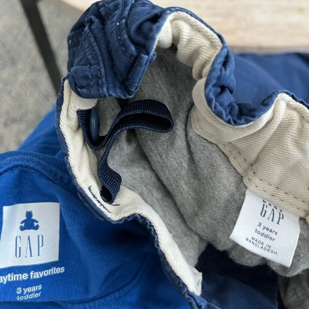 gap adjustable waist, lined pants and long sleeve shirt size 3T